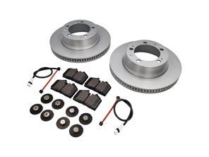 FRONT Brake Pads and Brake Disc Package. Porsche 964 C2/4 1990-94 - 96435104106, 96435193903, 96461236302
