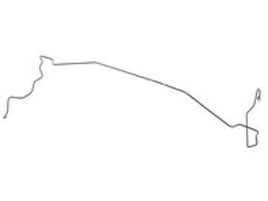 Brake line, Right. Porsche 997.2 C4 / C4S - 99735517611