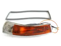 Unidad indicadora con lente y sello (SWB). Porsche 911/912 1965-68 - 90163140100, 90163140200 - 15847S, 15847D