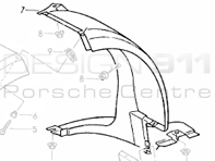 Wheel Arch Liner Front Back Porsche 964 Turbo - 96550420301, 96550420401, 99904900740