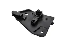 Motorhaubenentriegelungshalterung, Rechtslenker. Porsche 955 / 957 Cayenne / 970 Panamera 2003-16 - 95551163304, 95551163302