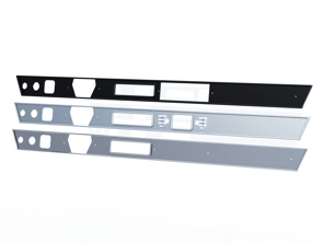 Armaturenbrett Aluminium Zierrahmen. Porsche 911 (G-Modell) 1974-89 - 91155204110