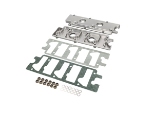 Camshaft Engine Upper Cover Kit - Alloy in Silver Porsche 911 1968-89 / 965 - 90110511511, 90003101430, 90008400402, 93010519404