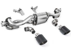 Silencieux arrière sport Milltek avec finitions en carbone. Porsche 718 Cayman GT4 / Boxster GTS 4.0 L - 982251053E, 982251053K, 982251053F, 982251053H, 982251053D, 982251053G - SSXPO161