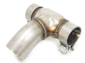Exhaust link pipe, T-piece. Porsche 987.2 Boxster / 987C.2 Cayman - 98711135330