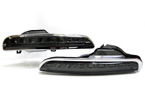 Daytime Running Lamps (DRL) LED SMOKED for Porsche Boxster 987 2005-08 - 98763108105, 98763108205, 98763108102, 98763108202, 98763108104, 98763108204