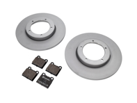 VORDERE Bremsbeläge und Bremsscheibenpaket Porsche 912 / 911T 65-68 - 90135140111, 91135295003, 91135295005, 91135295004