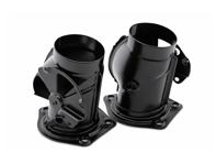 Heat exchanger heater flaps - Black powder coated, set of 2. Porsche 911 - 90121100700, 90121100800, 90121100822, 90121100722 - 9210001B