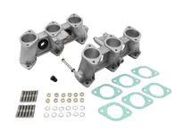 Set collettore di aspirazione PMO 50x42mm per carburatore 50mm. Porsche 911 con teste cilindri CIS con porte da corsa - PM-O913-0