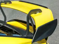 Rear wing end plates and mini Gurney flap kit for OEM wing in Dry Carbon Fibre. Porsche 718 Cayman GT4 RS - 9GT827767A0K1, 9GT827768A0K1 - SRDRSDCFEPOEM, SRMGFOEM