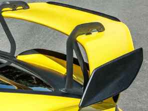 Rear wing end plates and mini Gurney flap kit for OEM wing in Dry Carbon Fibre. Porsche 718 Cayman GT4 RS - 9GT827767A0K1, 9GT827768A0K1 - SRDRSDCFEPOEM, SRMGFOEM