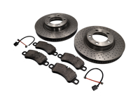 ANTERIORE Pacchetto pastiglie freno e disco freno Porsche 991.2 - 9P1615301, 9P1615302, 99135194702, 99160918100