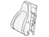 Front seat backrest. Porsche 944 82-85 / 924 - 477881047, 47788148