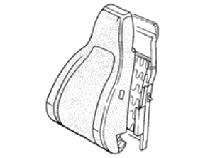 Front seat backrest. Porsche 944 82-85 / 924 - 477881047, 47788148