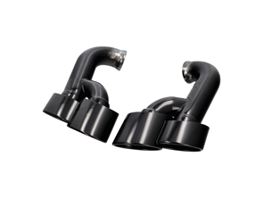 DesignTek Exhaust tail pipes quad tube 'MID-NIGHT BLACK EDITION' for Porsche 957 Cayenne - 3606405702, 95511125140, 95511125171, 95511125240, 95511125271, 95511125150, 95511125250, 95511125230, 95511125130