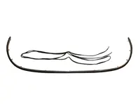 Moldura de paragolpes trasero. Porsche 356B / 356C - 64450504307, 64450543305, 64450541305, PCG50504307 - 1684400206