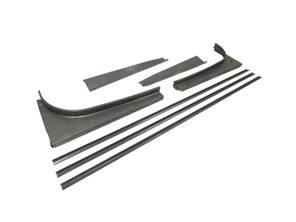 Engine shelf rail set lower. Porsche 356A - 64450108200, 64450108210, 64450108211 - PP137I, P137I