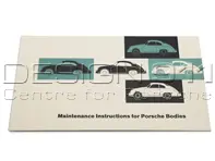 Maintenance instructions in ENGLISH. Porsche 356 A 55-63 - PCG460520