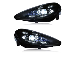 LED Headlamp Upgrade - 971-1 PDLS+ Style (2019) - for Porsche 970.2 Panamera With Factory LED Headlamps 2014-2016 - 97063117154, 97063117254, 97063197303, 97063197403 - 9N89702029/30BL-LHD, 9N89702029/30BL-RHD