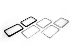 Hutablage Lautsprecher Zierringe "Singer Style" für Porsche 911 / 964 - 9445551490001C, 94455514901 - TK Z 87-1, TK Z 87-2, TK Z 87-3