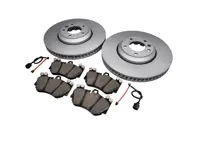 FRONT Brake Pads and Brake Disc Package. Porsche Cayenne 955 V8 turbo S - 95535140261F, 95535140161F, 95535193952, 95561236552