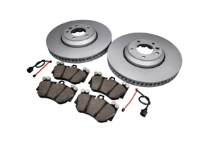 FRONT Brake Pads and Brake Disc Package. Porsche Cayenne 955 V8 turbo S - 95535140261F, 95535140161F, 95535193952, 95561236552
