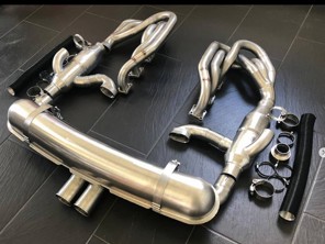 Sport exhaust centre exit GT pipes with headers system WITHOUT Heating. Porsche 964 - 96411104205, 96411321316, 96411321315, 96411104504, 96411104502, 96411104605, 96421104004, 96421103905, 96421103932