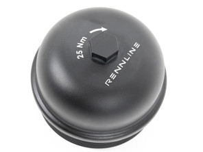 Rennline 铝坯机油滤清器外壳盖。保时捷 997 / 991 / 970 Panamera V8 / Cayenne V8 - 94810702200 - M52