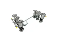 Jenvey 3-bout taps toelopende 51 mm individuele gasklephuiskit. Porsche 964 - WFR024, WFR029, WFR043, WFR060, WFR505, WFR024 - ABF2/65, RH01, RH01M, TP1, TP11