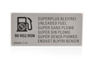Etichetta adesiva – 98 RON. Porsche 928GTS/993 - 92800611720
