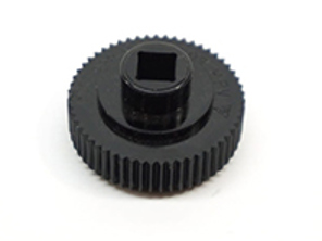 Bouton de verrouillage de porte. Plastique noir. Porsche 993 Carrera RS - 9285375810370B, 92853758103