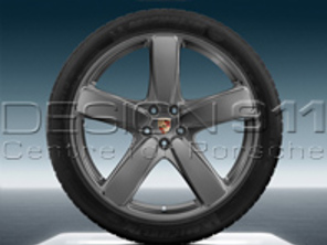 21' Macan Sport Classic Alloy Wheels & Summer Tyres Original Porsche - 95B04460216, 95B04460226