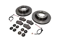REAR Brake Pads and Brake Disc Package for Porsche Boxster 986 S - 98635240301, 98735240300, 98735240301