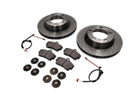 REAR Brake Pads and Brake Disc Package for Porsche Boxster 986 S