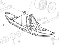 Getriebehalterung. Porsche 993 C2 HANDBUCH - 99337530900