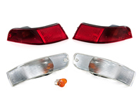 Kit indicatori di direzione, anteriore e posteriore. Porche 993 - 00004490000, 99363106101, 993631106201