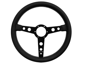 Steering wheel 130R Series Full Grain Leather with Crossed or Parallel stitching. 350mm. Porsche 911 / 964 / 993 / 924 / 944 / 968 / 928 - 74152, 74153