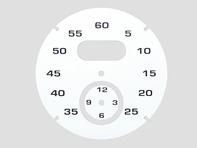 Quadrante strumento crono sport, Bianco. Porsche 997 / 991 / Boxster / Cayman / Panamera - 97641997061 - F97 641 997 061, F97641997061