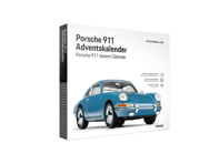Porsche 911 in 1:43 scale model in Enamel Blue, Advent Calendar