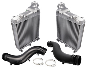 Kit de intercooler y tuberías para radiador delantero. Porsche 957 / 958 Cayenne Turbo 4.8L - 95511063901, 95511064001, 95511062301, 95511062410