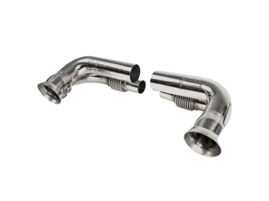 Exhaust Muffler / Silencer Bypass Pipes NON-VALVED. Porsche 997 GT3 - 99711104790, 99711104795, 99711104890, 99711104895