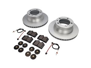 HINTERE Bremsbeläge und Bremsscheibenpaket. Porsche 964 C4 1989-93 GROßER SCHIEBER - 96535293905, 96535293904, 95135204102, 96461236501, 99635208602, 99635208600, 95135204105, 96435193903, 93035193802, 93035193803, 93035193804, 93035193805, 93035194015, 93035194025, 95135193006, 95135193016, 95135193901, 95135193902, 95135193903, 95135193904, 95135193905, 95135193908, 96435193002, 96435193902, 96435293000, 96535293000, 96535293003, 96535293004, 96535293900, 96535293903, 99335293003, 99335293903, 96435193905, 96461236500, 96461236502, 99635208601, 96435209601, 96435209600