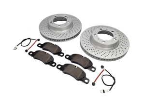 Pack Plaquettes de frein et Disques de frein AVANT Porsche 997 3.6L C4 - 99735140101, 99735140201, 99735193806, 99761277002