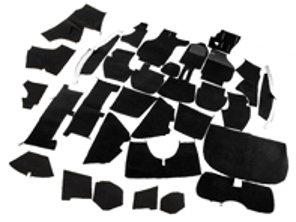 Complete interior carpet set for Porsche 911 74-84 Targa RHD