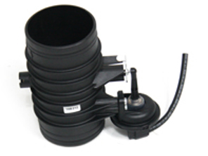 Intake manifold air tube with vacuum unit. Porsche 986 Boxster / 987 Boxster - 99611013002, 99611013001