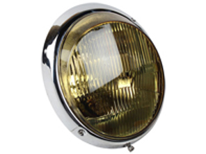 Phares à cerclage chromé en verre jaune, homologués E Porsche 911 / 964 (type non nivelant) LHD CARS - 91163110101 - 1695100500