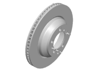 前部制动盘转子。保时捷（9J1）Taycan - 9J1615301A, 9J1615302A