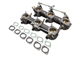 MFI节气门体总成，含垫片组。适用于保时捷911 2.4 S / 2.7 Carrera - 91111008510, 91111008610