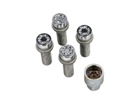 Kit bulloni bloccaggio ruota per Porsche M14 x 1.5 - 28020, 28032, 28025, 28017, 28042, 28043, 28014