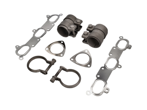 Exhaust Fitting Kit with Titanium clamps . Porsche (911) 996 GT3 - 99611110771, 99611111350, 99711152000, 99611110800